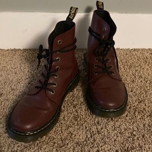 Dr. Marten Cherry Combat Boot